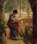 Camille Monet at Work, Claude Monet